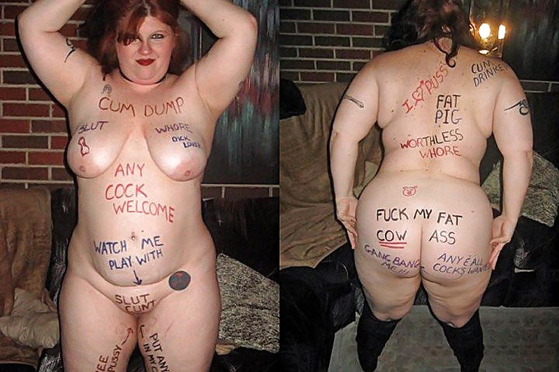 Dirty fat pig slut sex
