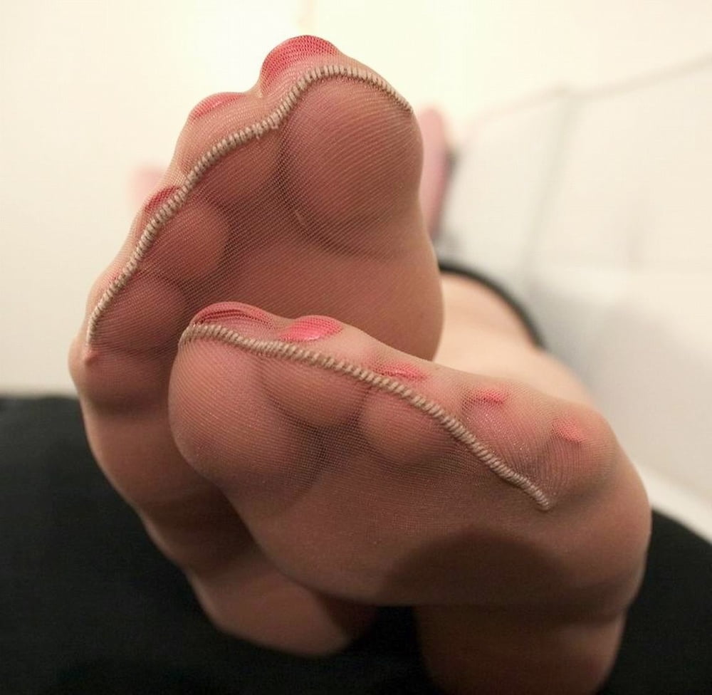 Nylon feet seduction