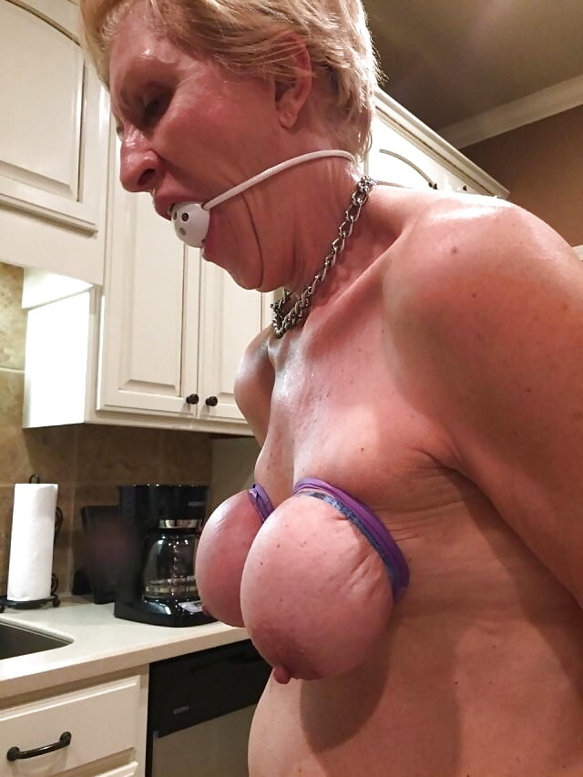 Tortured mature tits cunt
