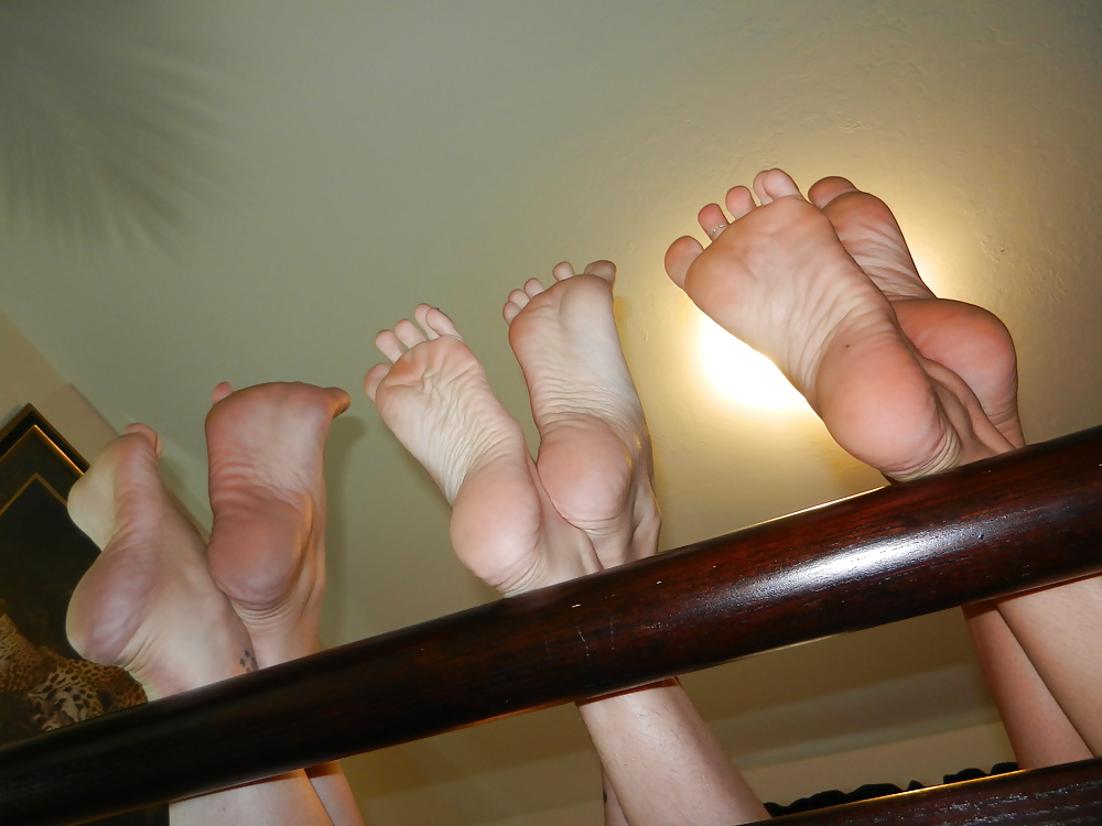 Feet tied together
