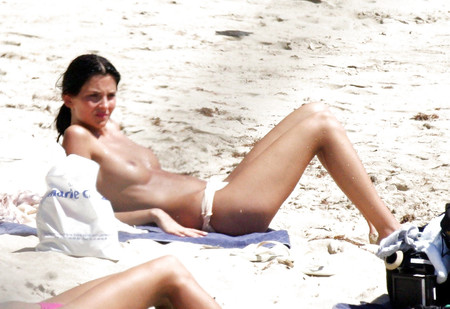Stanimira Koleva (Bulgarian Model) Topless on Beach