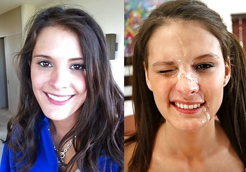 Before and After cum facials part 1 - 28 Photos 