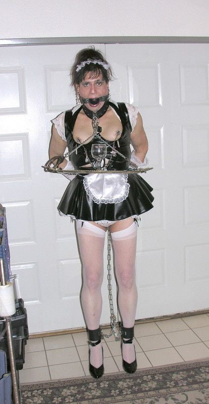Sissy bondage curvy maid