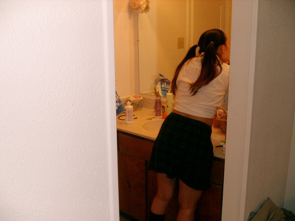 Porn school girl outfit
