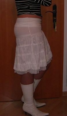 Sex Gallery White Boots - Dressed or Undressed!