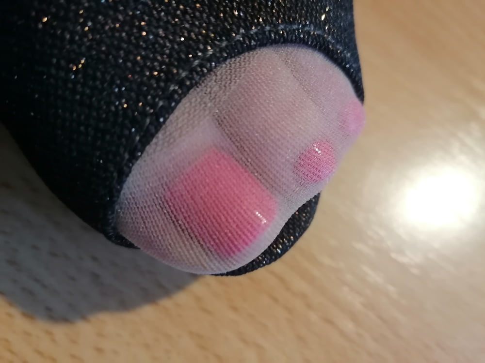 My sexy feet in a nylon