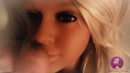 hot blonde real doll gets fantastic facial         