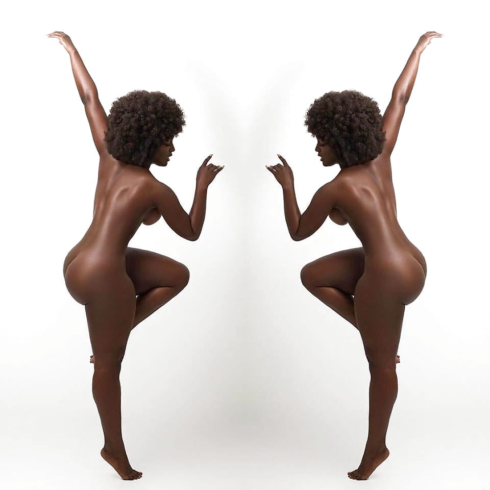 Black ebony dancing naked