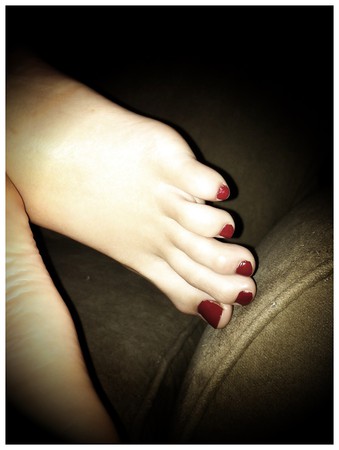 Jackie's Beautiful Feet and Long Toes.