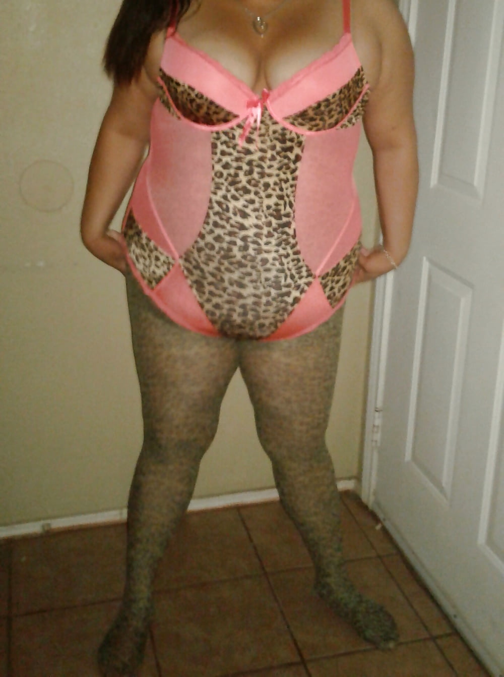 Sex Gallery Bbw amateur in leopard lingerie