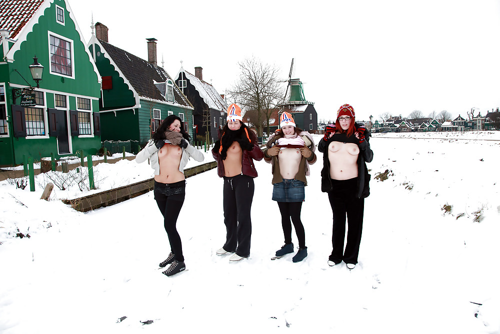 Sex Gallery Julia,Elisa,Britt & Gylve on the Dutch Ice.