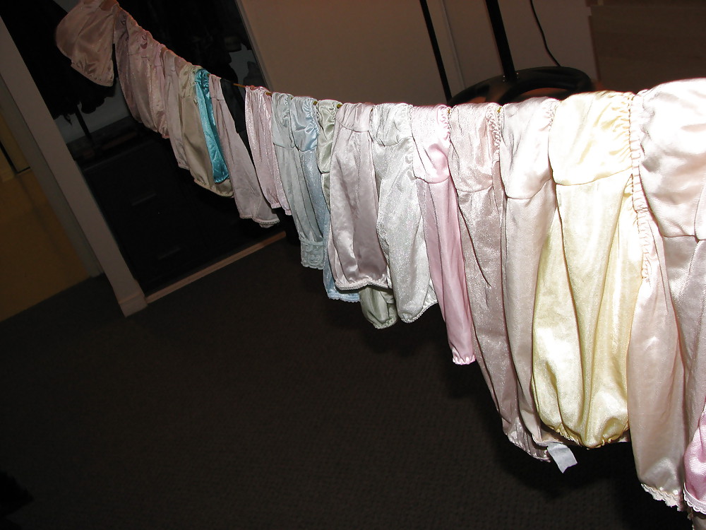 Sex Gallery My Nylon Panty collection hagning to dry