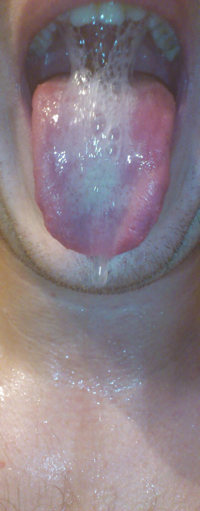 Sex Gallery Sexy wet tongue and saliva