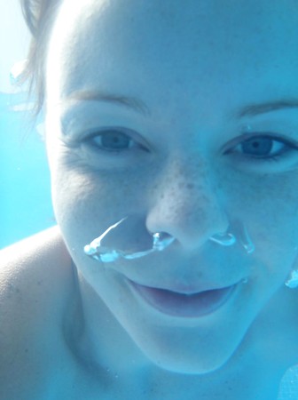 The little mermaid under the water