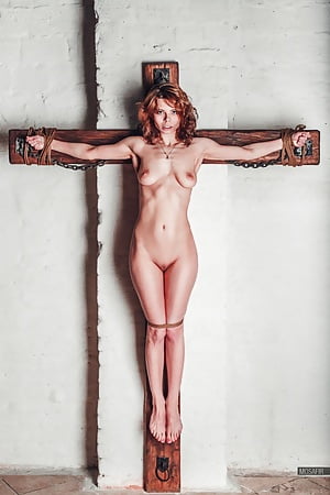 Sexy Naked Women Being Crucified