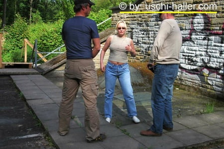 blonde cum slut dany sun fucking outdoor         