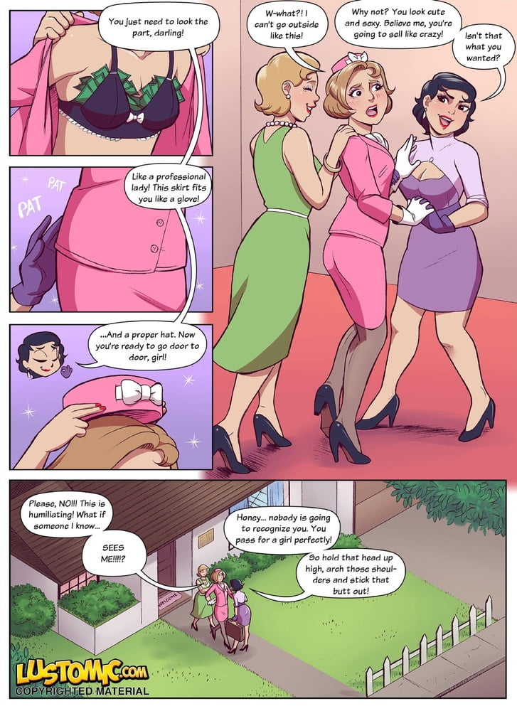 Sissy Anal Cartoon Porn Comic - Full comic - Door To Door Sissy - 1 Pics | xHamster