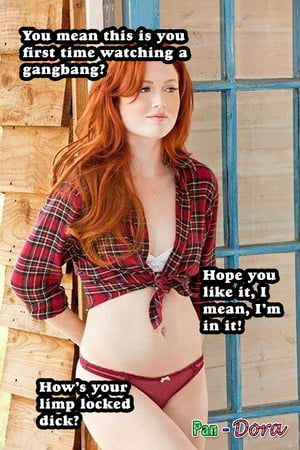 Sexy Redhead Porn Captions - Redhead Chastity Cuckold Captions - 1 - 16 Pics | xHamster