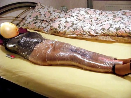 my wife in mummification bondage