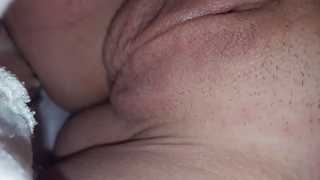 Wife's wet pussy waiting to be filled for hubby