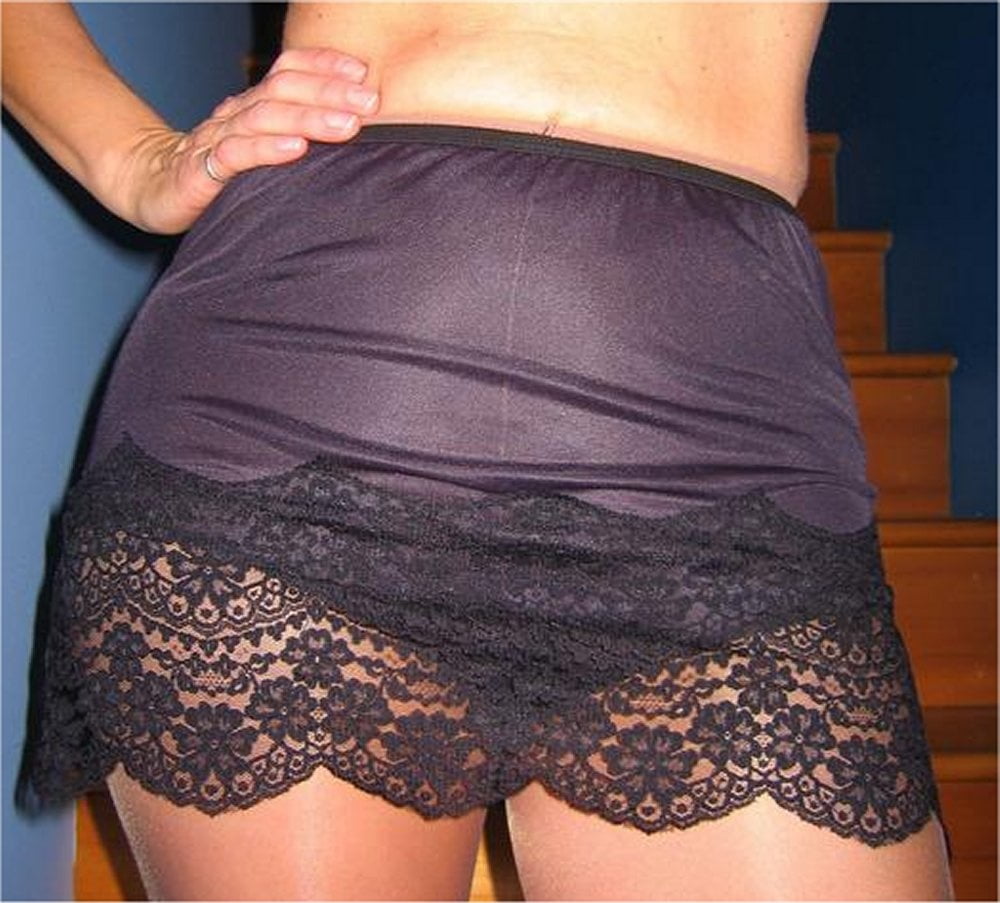 Lacy Halfslips Silky Full Slips Sexy Stockings And More Pics