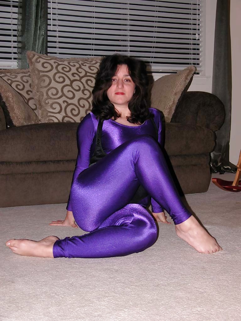 Sex Gallery purple catsuit