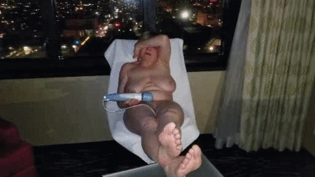63+ GILF gets off for voyeurs GIFs #6