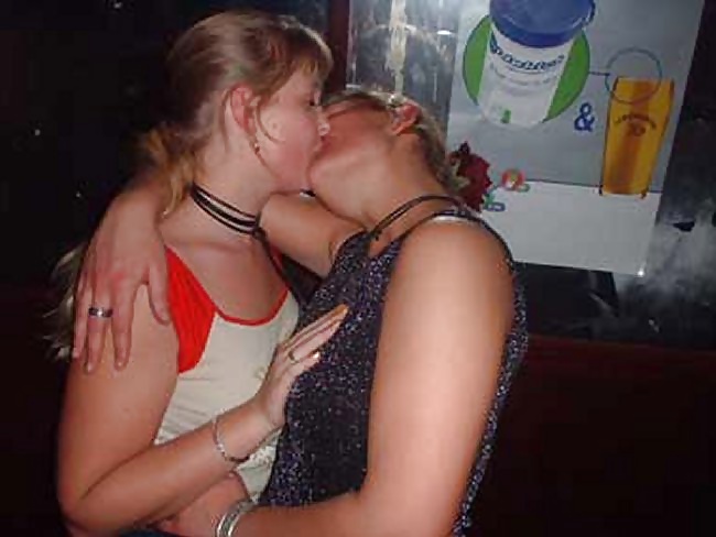 Pole dancing, groping and a lesbian kiss