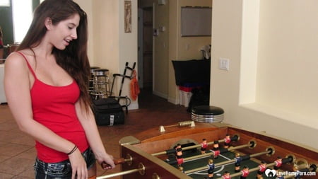 brunette cutie gets some cum over herself         