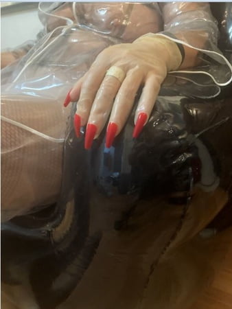 clear high heels and clear pvc fetish         