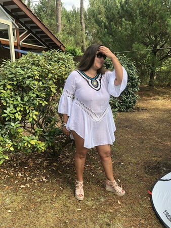 white dress without panties         