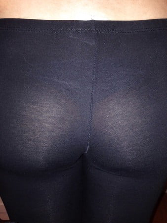 My girlfriend wearing thong in stockings