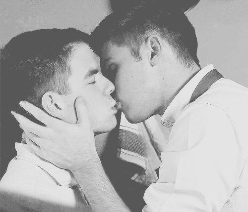 Asian gay boys kissing