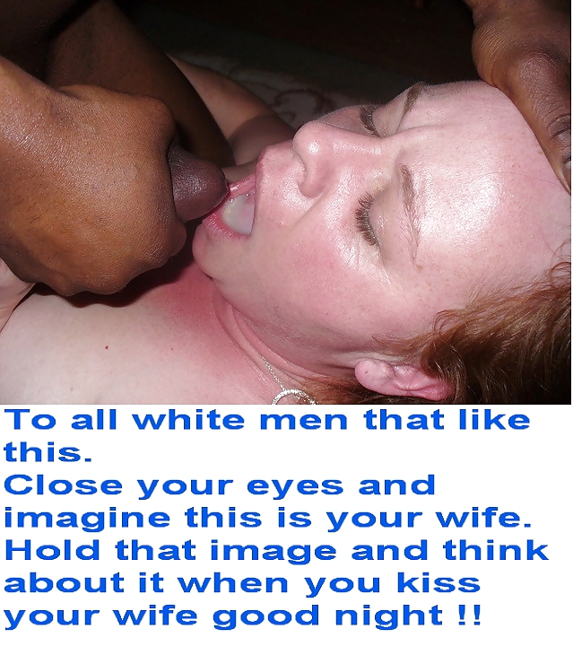 Sex Gallery White wives getting facial interracial