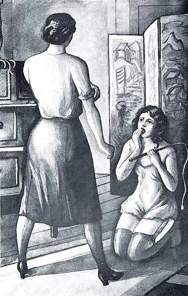 Erotic Book Illustration 15 - Les Malheurs de Colette.