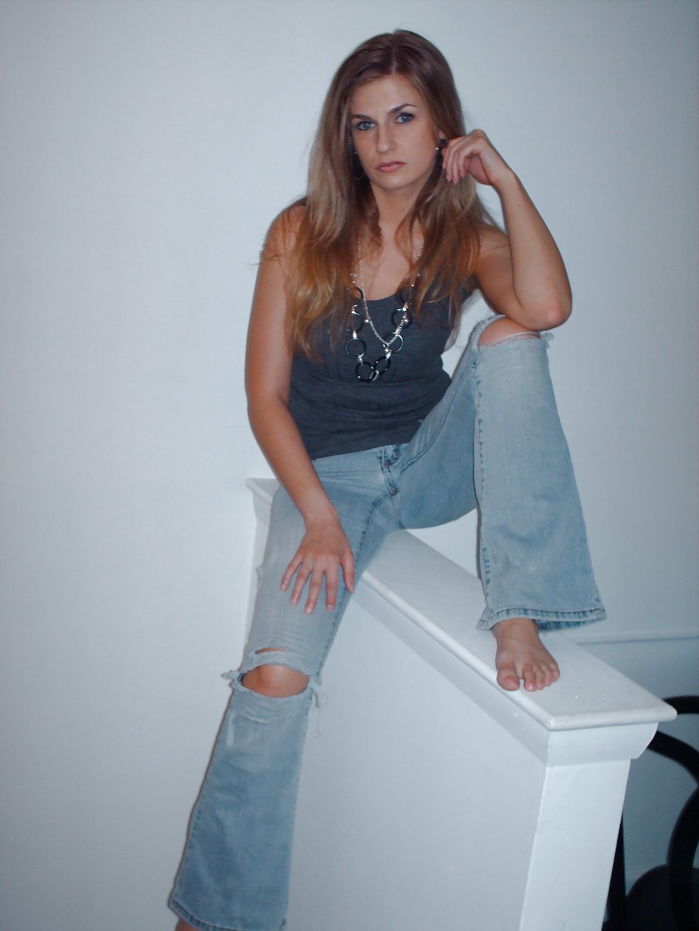 Sex Gallery Amanda Ripped Jeans & Barefoot # 1