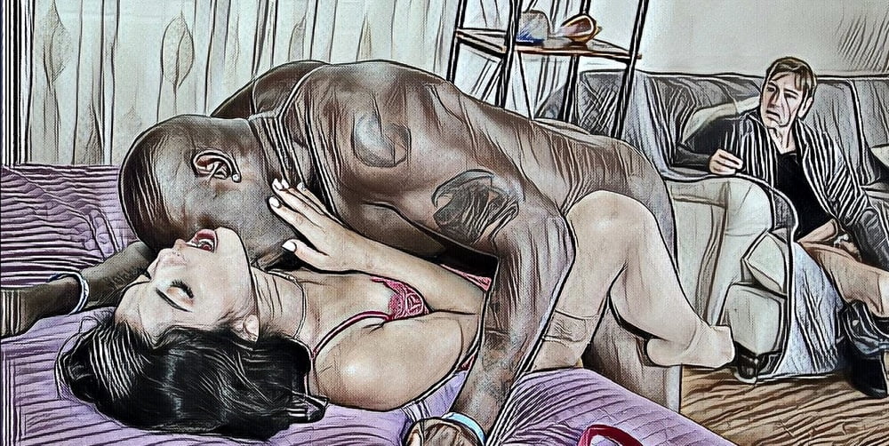 Sexy Couple Drawings - Interracial Couple Sex Art | Sex Pictures Pass