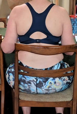 milf wife big bbw fat pawg ass close-up voyeur yoga pants