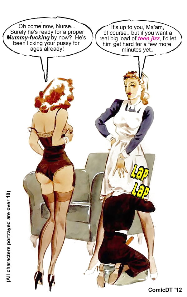 600px x 950px - Vintage Cartoon Female Domination Caption | BDSM Fetish