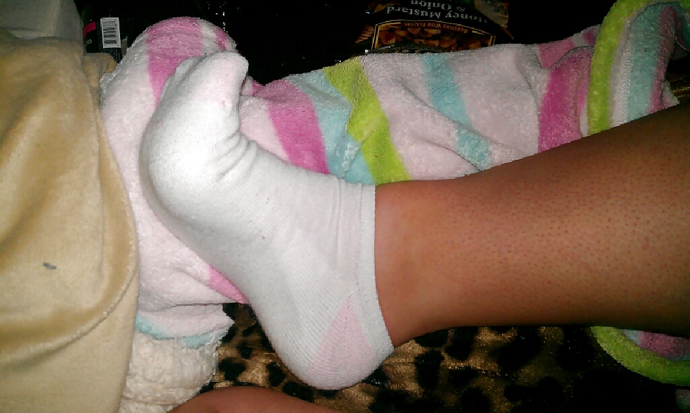 Sex Gallery EMILY'S STINKY WHITE ANKLE SOCKS