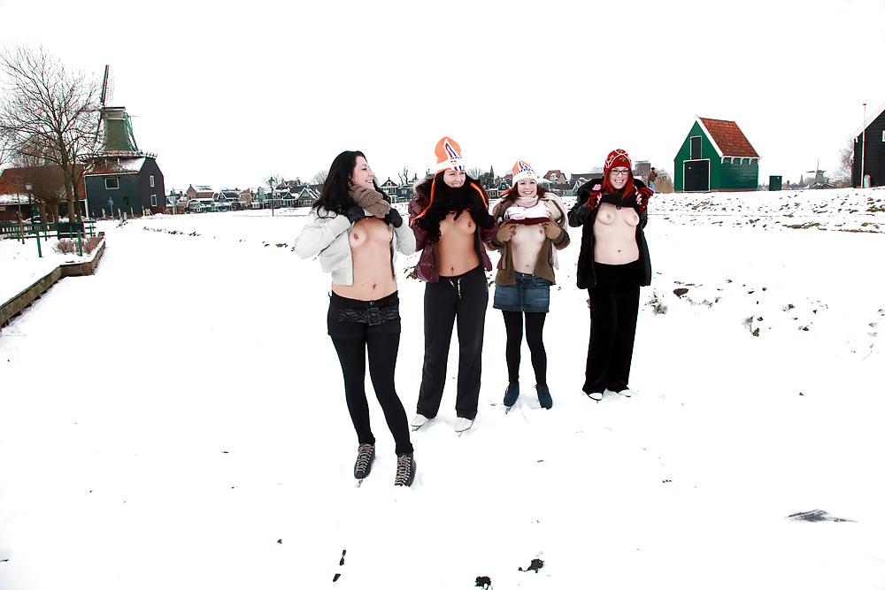 Sex Gallery Julia,Elisa,Britt & Gylve on the Dutch Ice.