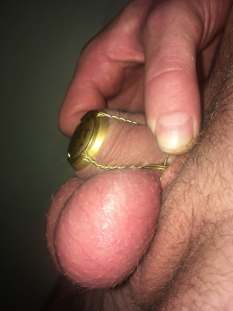Homemade chastity for small dicks.
