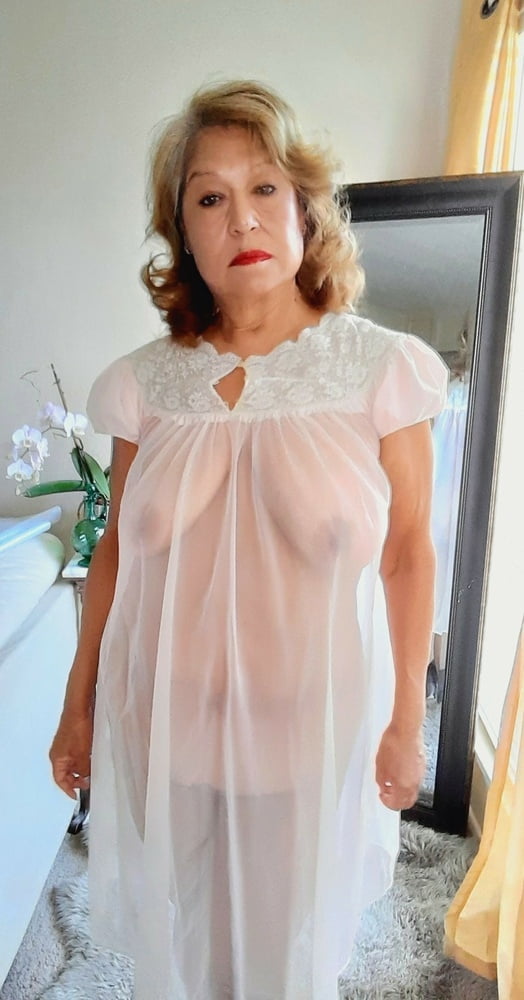 Mature bbw woman in a transparent night gown - 7 Pics XXX Porn Album #290878