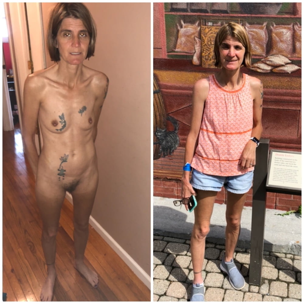 Skinny Tattooed Gilf Shows Off Her Hairy Cunt And Tiny Tits Pics