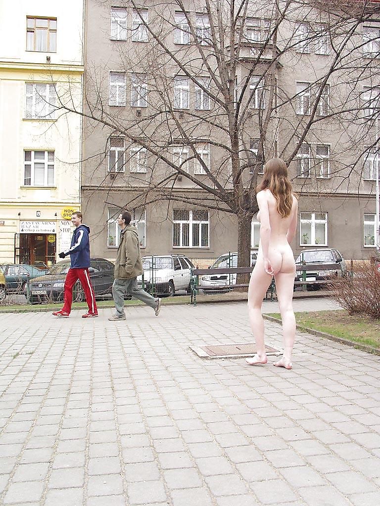 Sex Gallery Czeck girl walking nude in public - N. C.