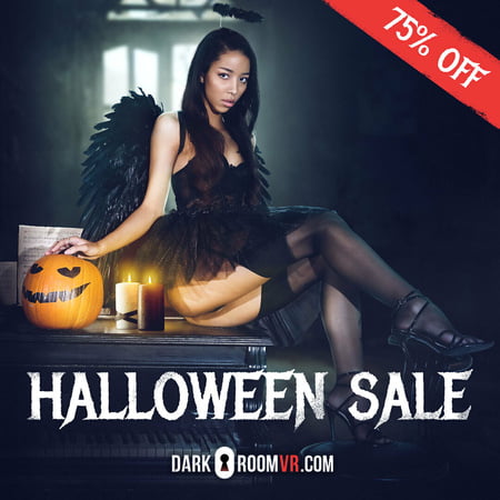 halloween sale on darkroomvr with skinny hot lia lin         