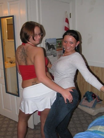 at home with friends         