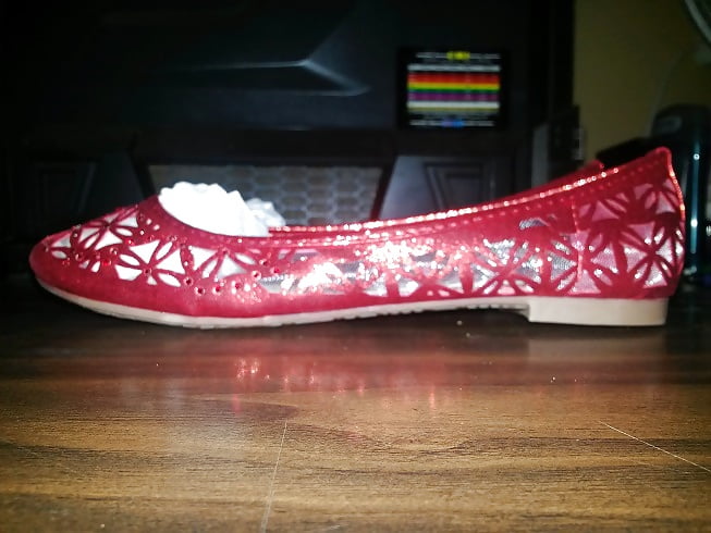 Sex Gallery Bella Marie Glitter-N-Mesh Ballet Flats