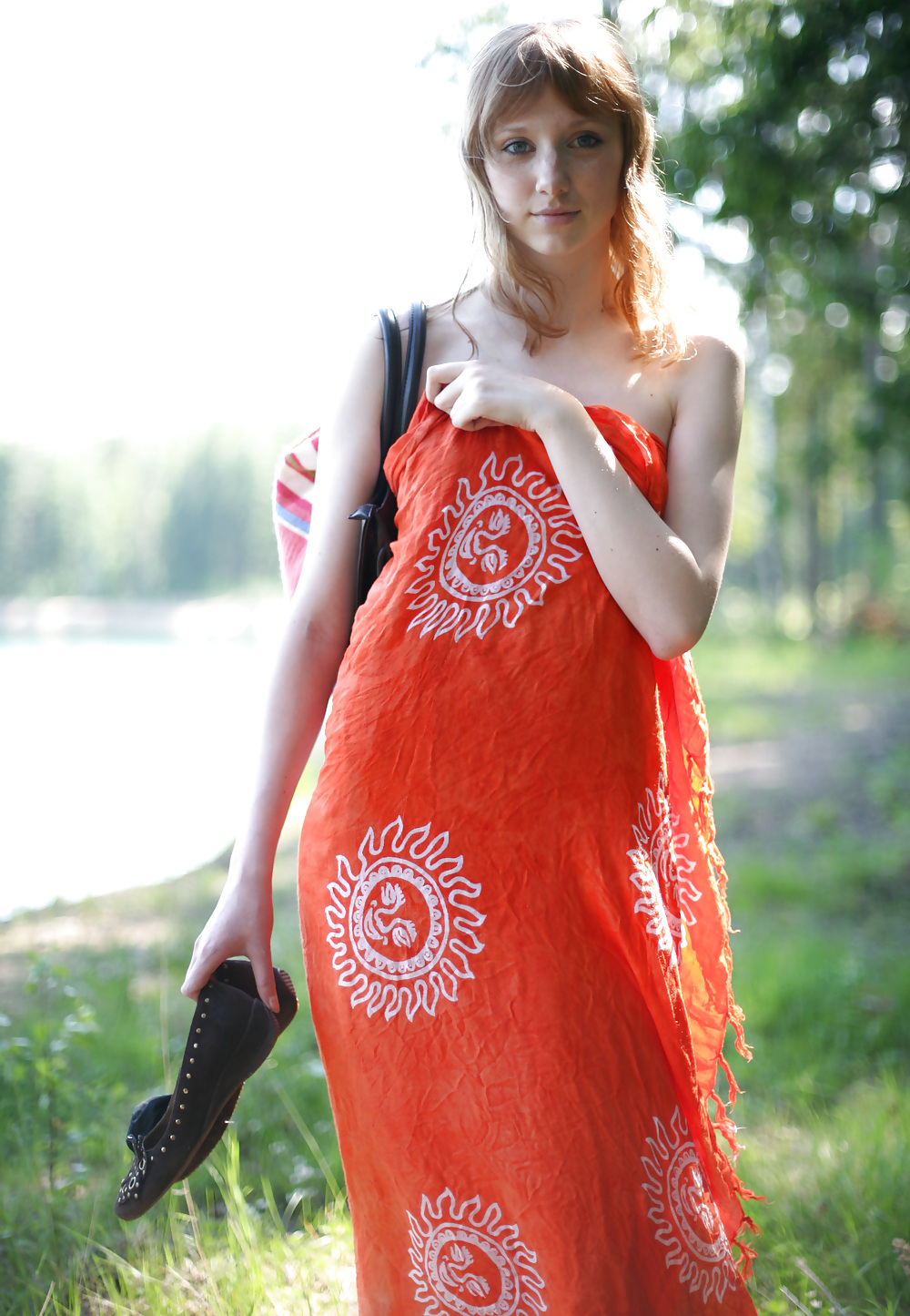 Sex Gallery Redhead small tits outside