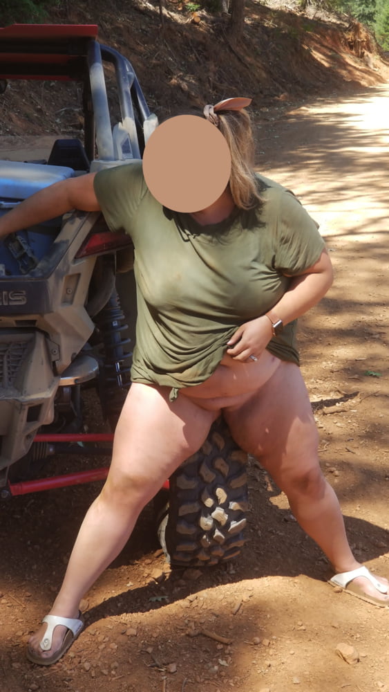 Showing off my wife outdoors - 33 Photos 